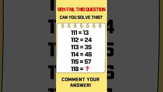 99% Fail This Math Quiz! Can You Solve It? #mathchallenge #braintest