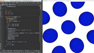 Not an Optical Illusion Rotating Spheres with Processing