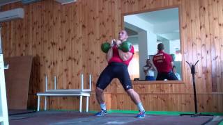 Long cycle Ivan Denisov 2x24kg kettlebells 150 reps.