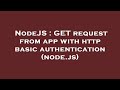 NodeJS : GET request from app with http basic authentication (node.js)