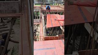 slab shuttering work#construction #prasanjit -5#shortsviral #shortsvideo #shorts