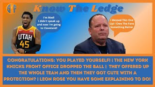 New York Knicks Dropped The Ball | Congratulations: You Played Yourself | - SKF/Know The Ledge