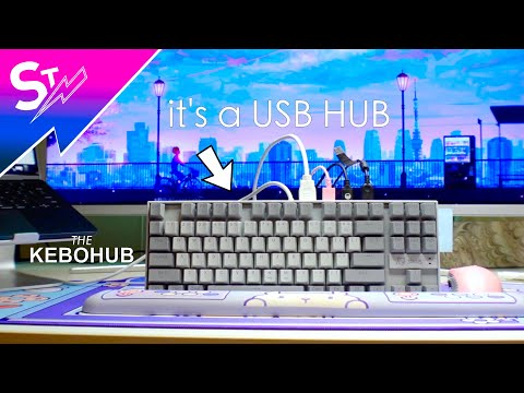 Эта механическая клавиатура представляет собой USB-концентратор! Практические занятия с KEBOHUB EE01