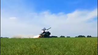 A Ukrainian 9k33 OSA shooting down a Russian drone