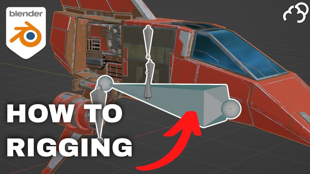 Blender Rigging Basics Tutorial Rigging A Sci Fi Spaceship Youtube