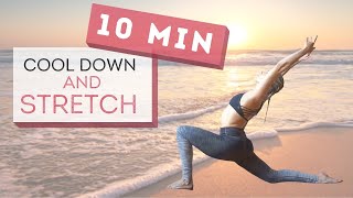 10 min FULL BODY STRETCH & COOL DOWN ROUTINE (Recovery and Flexibility)