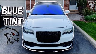 Blue Chameleon Windshield Tint Chrysler 300s Mods (Inside and Outside)