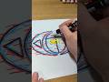 How to draw the GLITCH EFFECT🤯 (easy) #shorts #art #drawing