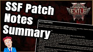 Some Surprises in the Patch Notes - SSF 0.1.1 Summary - PoE 2