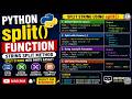 Python split() Function Tutorial | String Split Method in Python with Examples