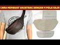 TUTORIAL CARA MEMBUAT TAS DAN POLA WAIST BAG/DIY EASY WAISTBAG