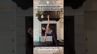 How to do Half Child’s Pose as a Mobility Warm Up // Dynamic Warm Up for Hips, Core \u0026 Shoulders