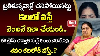 బ్రతికున్నవాళ్లే చనిపోయినట్టు కలలో వస్తే..? | Dreams | Rama Devi | RedTv