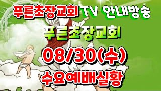 [생중계LIVE] # 푸른초장교회TV 08/30 푸른초장교회 예배안내 # 벧엘과 엔학고레의 영성과 신앙을 회복하는 수요예배실황 안내방송(2023. 08. 30)