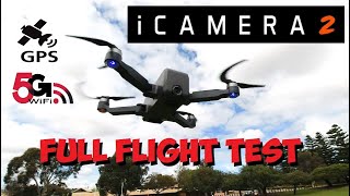 SHRC iCAMERA 2 5G WIFI FPV Drone - Full Length Flight Review