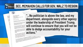 Trump cabinet member calls on Gov. Walz to resign