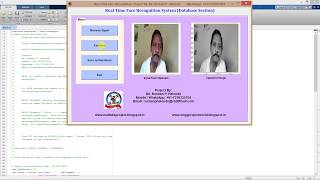 Matlab code for Real Time Face Recognition using Image Processing Full Source Code