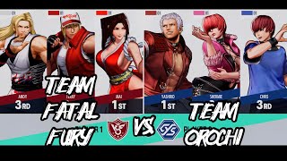 King of Fighters XV | Team Fatal Fury vs. Team Orochi | Climax Super Special | 4K HDR