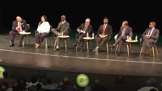 Adams skips mayoral forum as candidates take jabs at him in his absence