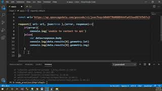 API error object in Node js