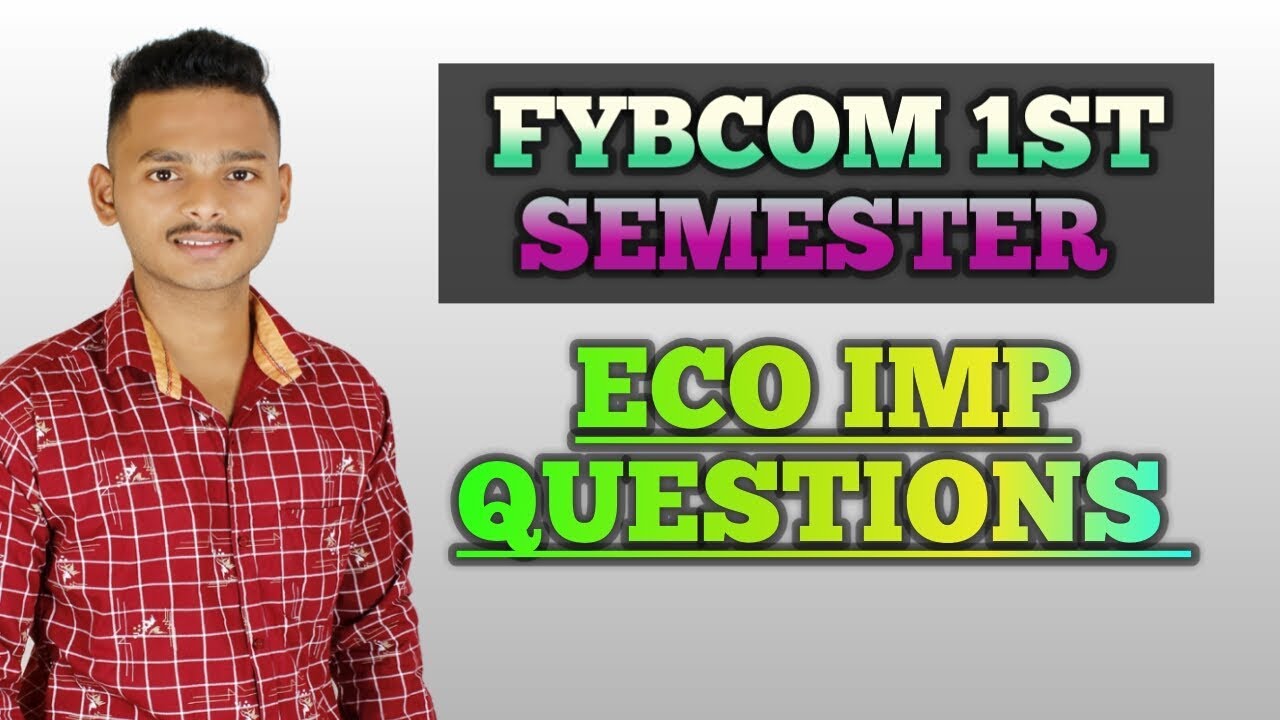 Business Economics Important Question Fybcom | Eco Imp Questions ...