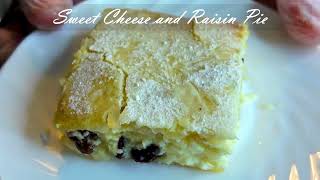 Irresistible Sweet Cheese & Raisin Pie Recipe – A Must-Try Delight!