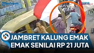 Detik-detik Emak-emak Pulang Hajatan Dijambret Pemotor Misterius, Kalung Senilai 21 Juta Raib