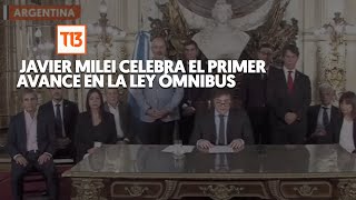 "Ley Ómnibus": el primero triunfo de Milei en Argentina