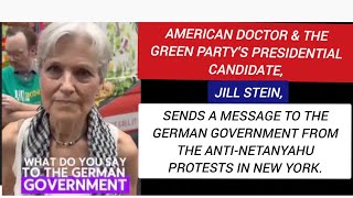 American Dr American Doctor and the Green Party's Pres Candi, Jill Stein, sends massage