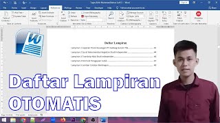 Cara Membuat Daftar Lampiran Otomatis Di Word