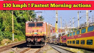 Dangerous 130kmph WAP-7 SBC Double Decker Exp + Lokmanya Tilak SF + CBE Shatabdi + West coast+etc