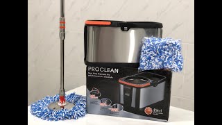 Mr Plug review: Mop ชุดถังปั่นสแตนเลส พร้อมไม้ถูพื้น ปรับความสูงได้สูงสุด 128ซม ProClean​ Spin​