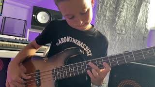 (9yrs) AronTheBassist x Them Changes by Thundercat (bass cover)