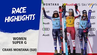 Venier caps off Crans Montana with 1st Super G win | Audi FIS Alpine World Cup 23-24