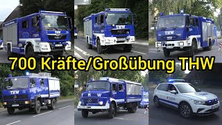 [Hubex'23/700 THW-Kräfte] Kolonnenfahrten, Grüße u.v.m. In Düsseldorf-Hubbelrath