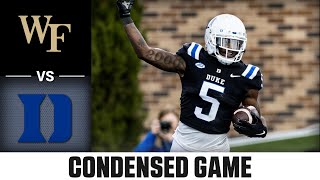 Wake Forest vs. Duke Condensed Game | 2022 ACC Football