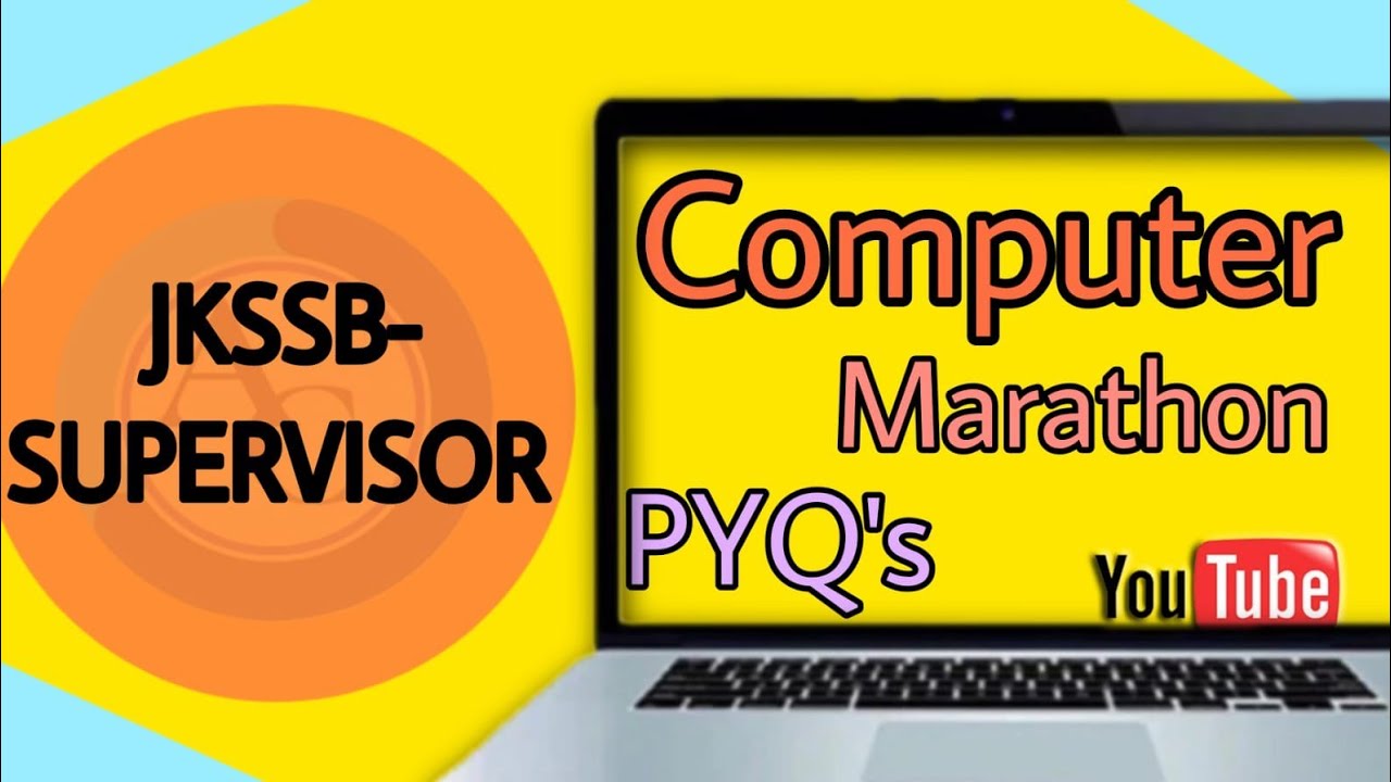 Computer Previous Year Questions Jkssb Supervisor Youtube
