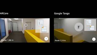 Augmented Reality Indoor Navigation - Tango vs ARCore