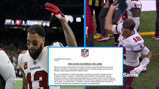 Mike Evans Suspended by NFL for 1 Game | Fans reaction on Tom Brady Throwing Tablet