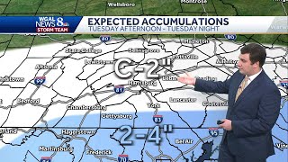 Quiet Monday, Snow Develops Tuesday Afternoon In South-Central PA