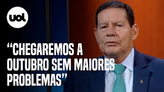 Mourão diz que eleições ocorrerão e vencedor será empossado 'sem problemas'