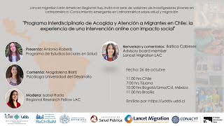 Webinar | Programa Interdisciplinario de Acogida y Atención a Migrantes en Chile