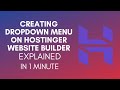 How To Create Dropdown Menu On Hostinger Website Builder (2025)