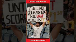 Virat Kohli CRAZY FAN did this... | Virat Kohli Fan Marriage due to 71st Century - Cricket #shorts