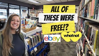 How I Source Books to Sell On Whatnot & eBay To Make a Full Time Income - Free Book Pickup Haul