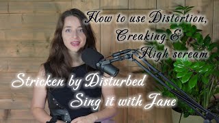 How to Sing with DISTORTION in 'Stricken' by Disturbed - Voice ANALYSIS AND TUTORIAL