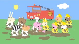 Peppa and Friends Jump in Muddy Puddles!💧 🐽 Peppa Pig Videos