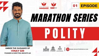 EP-01 | MARATHON SERIES | POLITY | For KAS | PSI | PDO | VAO | FDA | SDA Exams