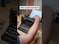 1912 underwood no.5 antique desktop typewriter function test