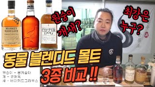 가성비 최강 몰트 위스키는? 몽키숄더, 코퍼독, 네이키드 그라우스 비교